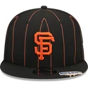 epci-plata-negru-snapback-9fifty-pinstripe-visor-clip-de-san-francisco-giants-mlb-de-new-era