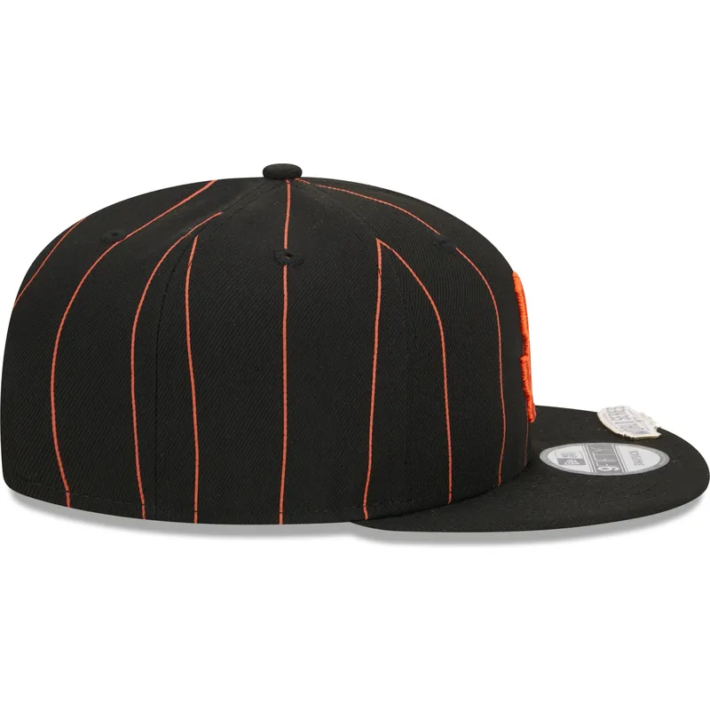 epci-plata-negru-snapback-9fifty-pinstripe-visor-clip-de-san-francisco-giants-mlb-de-new-era