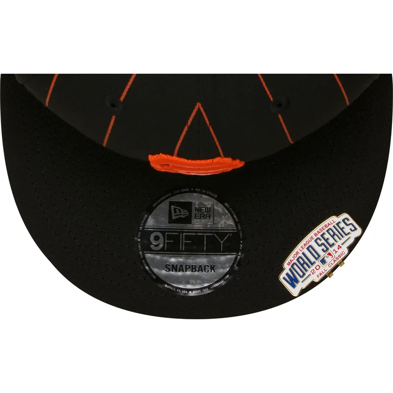 epci-plata-negru-snapback-9fifty-pinstripe-visor-clip-de-san-francisco-giants-mlb-de-new-era