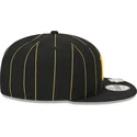 cappello-piatto-nero-snapback-9fifty-pinstripe-visor-clip-di-pittsburgh-pirates-mlb-di-new-era