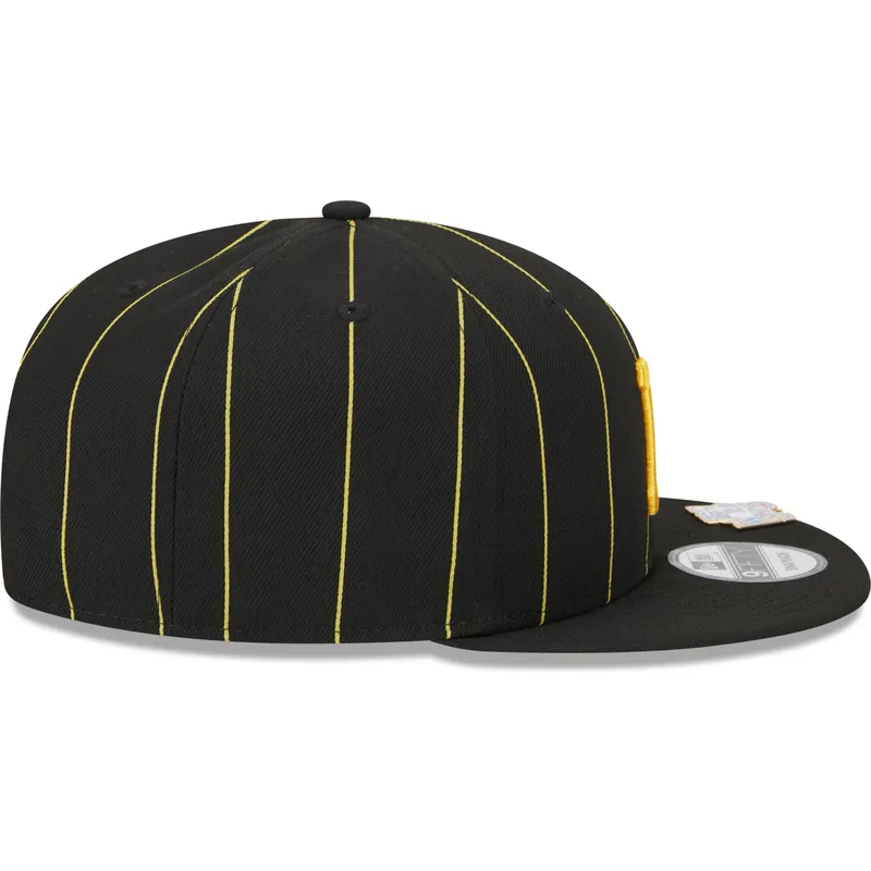 epci-plata-negru-snapback-9fifty-pinstripe-visor-clip-de-pittsburgh-pirates-mlb-de-new-era