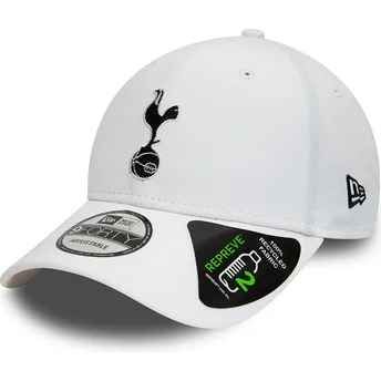 Weiße verstellbare Curved Cap 9FORTY Repreve von Tottenham Hotspur Football Club Premier League von New Era