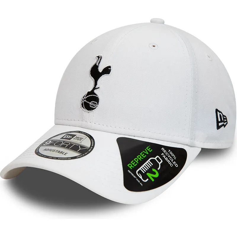 cappellino-curvo-bianco-regolabile-9forty-repreve-del-tottenham-hotspur-football-club-premier-league-di-new-era