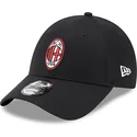 cappellino-curvo-nero-regolabile-9forty-core-di-ac-milan-serie-a-di-new-era