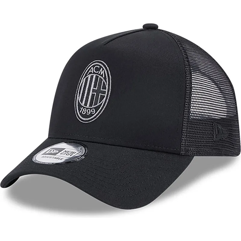 epci-curbata-negru-snapback-a-frame-core-de-ac-milan-serie-a-de-new-era