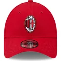 cappellino-curvo-rosso-regolabile-9forty-core-di-ac-milan-serie-a-di-new-era