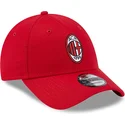 gorra-curva-roja-ajustable-9forty-core-de-ac-milan-serie-a-de-new-era