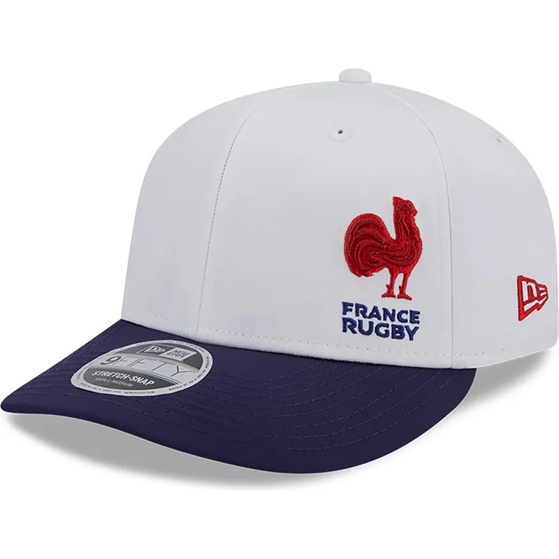 cappellino-visiera-curva-bianco-e-blu-snapback-9fifty-stretch-snap-flawless-di-french-rugby-federation-ffr-di-new-era