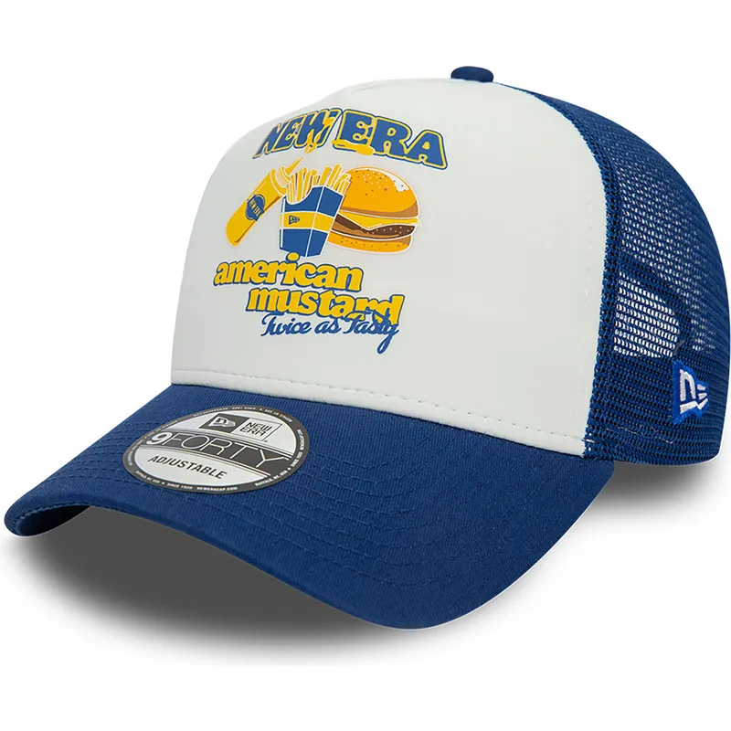 epci-curbata-albastru-snapback-mustard-a-frame-food-de-new-era