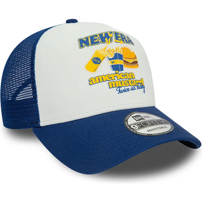 epci-curbata-albastru-snapback-mustard-a-frame-food-de-new-era