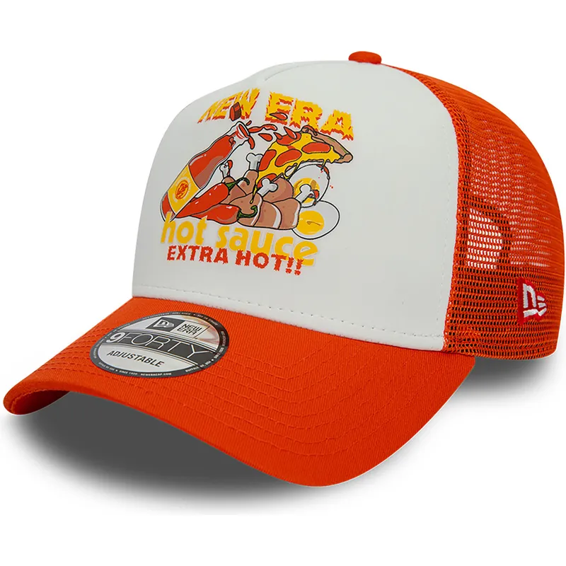 epci-curbata-portocaliu-snapback-sauce-a-frame-food-de-new-era