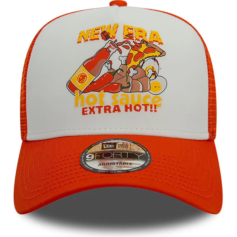 epci-curbata-portocaliu-snapback-sauce-a-frame-food-de-new-era