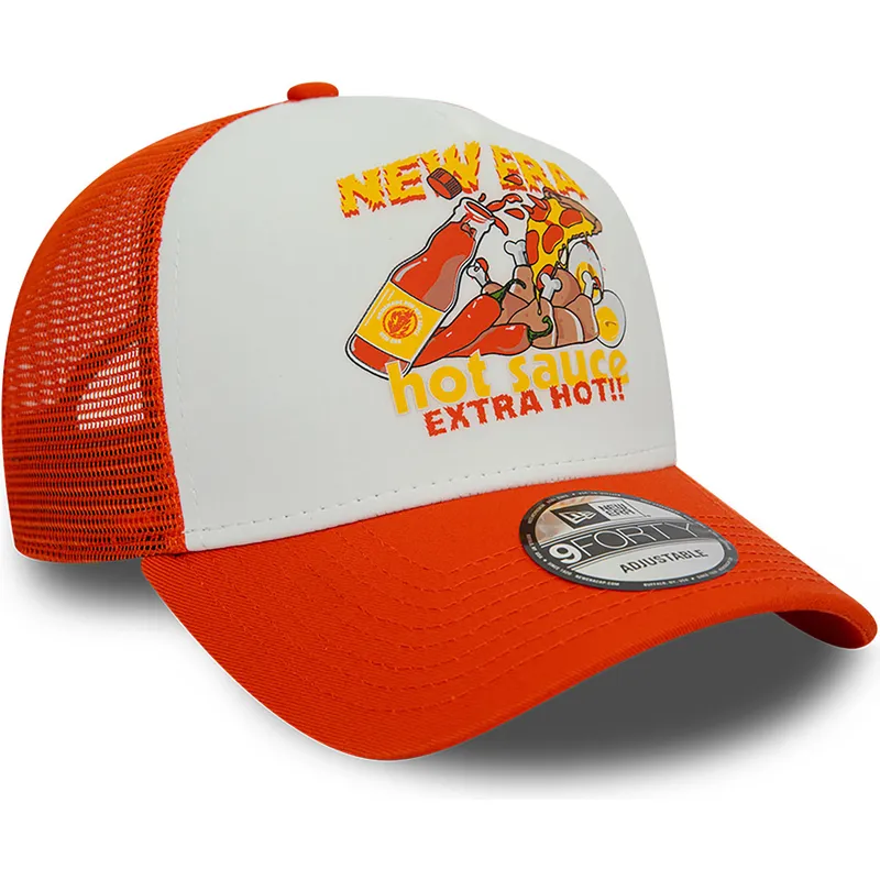 epci-curbata-portocaliu-snapback-sauce-a-frame-food-de-new-era
