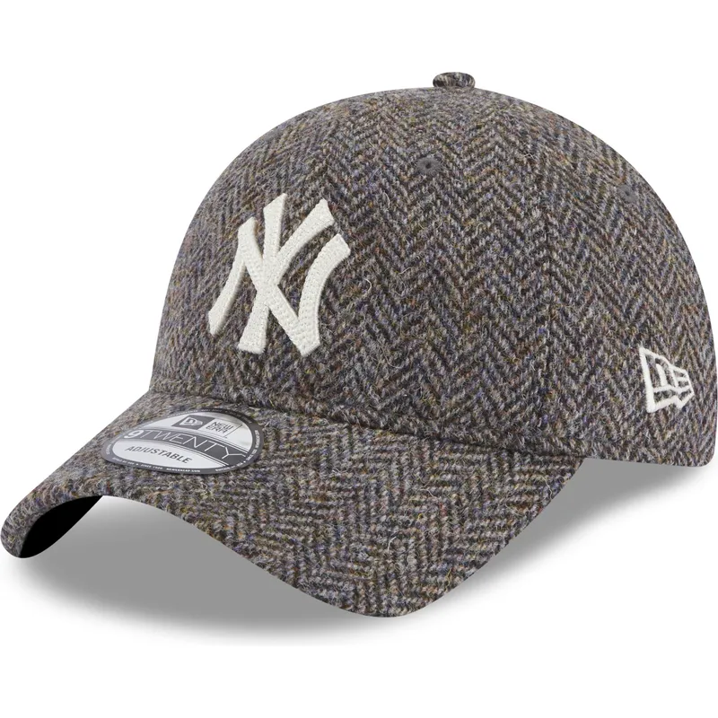epci-curbata-gri-reglabila-9twenty-tweed-pack-de-new-york-yankees-mlb-de-new-era