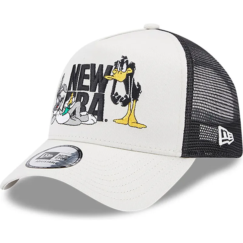 epci-curbata-bej-snapback-a-frame-de-bugs-bunny-y-pato-lucas-looney-tunes-de-new-era