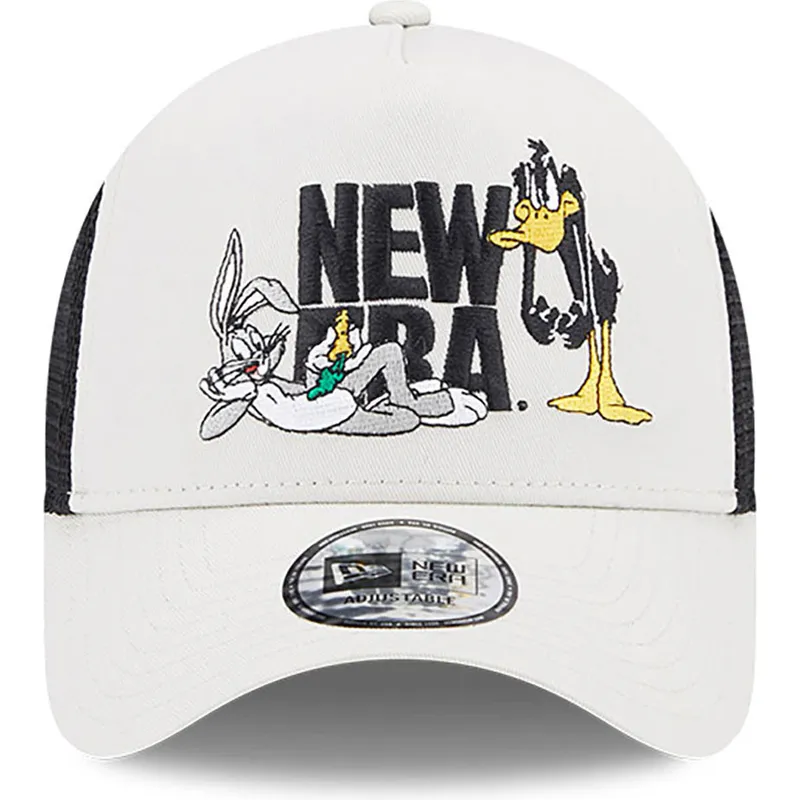 epci-curbata-bej-snapback-a-frame-de-bugs-bunny-y-pato-lucas-looney-tunes-de-new-era