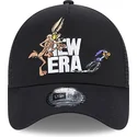 epci-curbata-negru-snapback-a-frame-de-coyote-y-correcaminos-looney-tunes-de-new-era