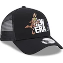 epci-curbata-negru-snapback-a-frame-de-coyote-y-correcaminos-looney-tunes-de-new-era