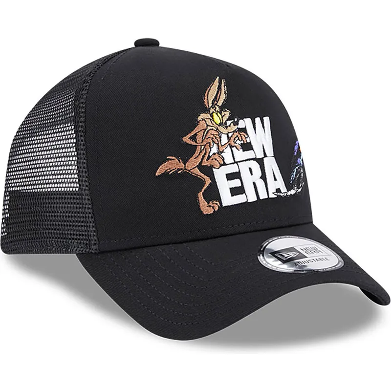 epci-curbata-negru-snapback-a-frame-de-coyote-y-correcaminos-looney-tunes-de-new-era