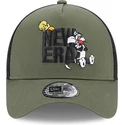 casquette-trucker-verte-a-frame-titi-et-sylvestre-looney-tunes-new-era