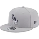 casquette-plate-grise-snapback-9fifty-team-drip-los-angeles-dodgers-mlb-new-era