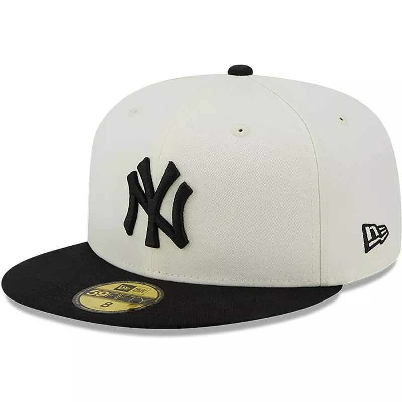 https://static.caphunters.ro/37928-large_default/new-era-flat-brim-59fifty-championships-new-york-yankees-mlb-white-and-black-fitted-cap.webp