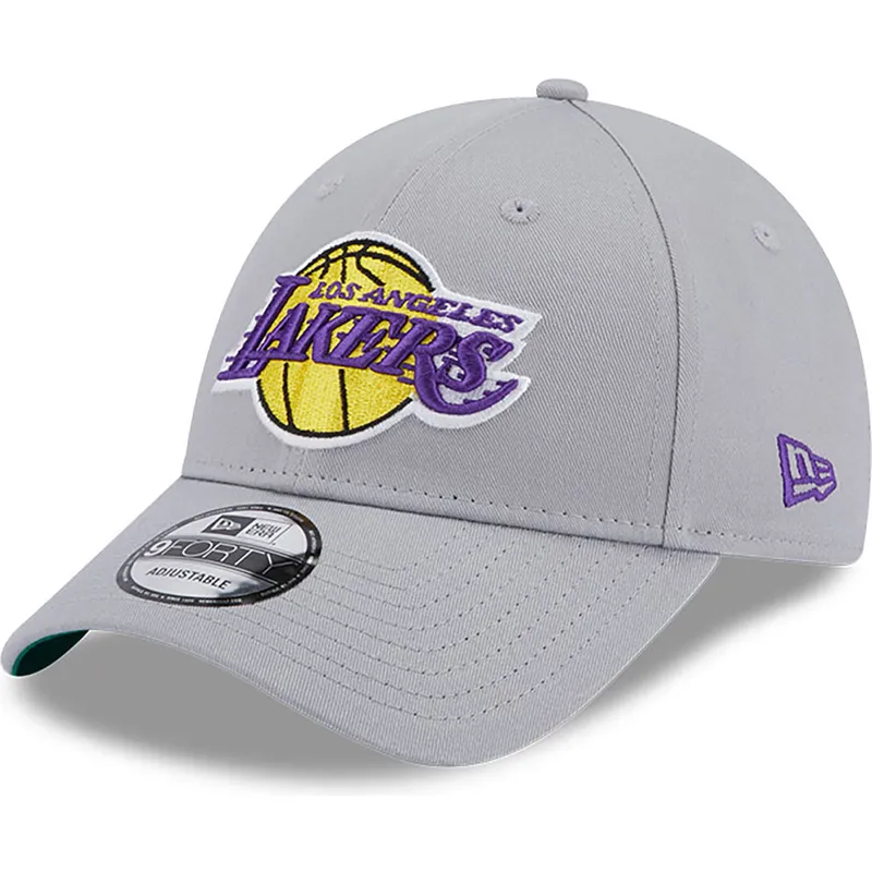 epci-curbata-gri-reglabila-9forty-team-side-patch-de-los-angeles-lakers-nba-de-new-era