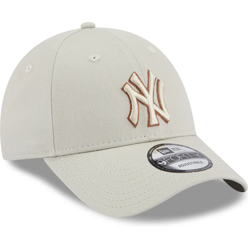 epci-curbata-bej-reglabila-9forty-team-outline-de-new-york-yankees-mlb-de-new-era