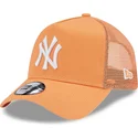 epci-curbata-portocaliu-snapback-a-frame-league-essential-de-new-york-yankees-mlb-de-new-era