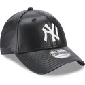 epci-curbata-negru-reglabila-9forty-leather-de-new-york-yankees-mlb-de-new-era