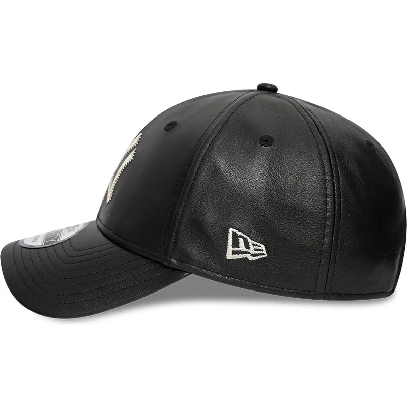 epci-curbata-negru-reglabila-9forty-leather-de-new-york-yankees-mlb-de-new-era