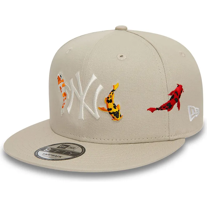 epci-plata-bej-snapback-9fifty-koi-fish-de-new-york-yankees-mlb-de-new-era