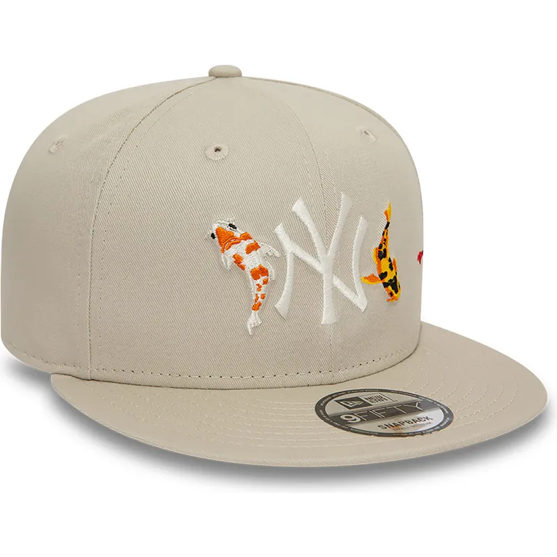 epci-plata-bej-snapback-9fifty-koi-fish-de-new-york-yankees-mlb-de-new-era