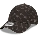 epci-curbata-negru-reglabila-9forty-monogram-de-new-york-yankees-mlb-de-new-era