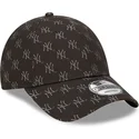 epci-curbata-negru-reglabila-9forty-monogram-de-new-york-yankees-mlb-de-new-era