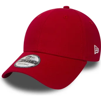 Rote verstellbare Curved Cap 9FORTY Basic Flag von New Era