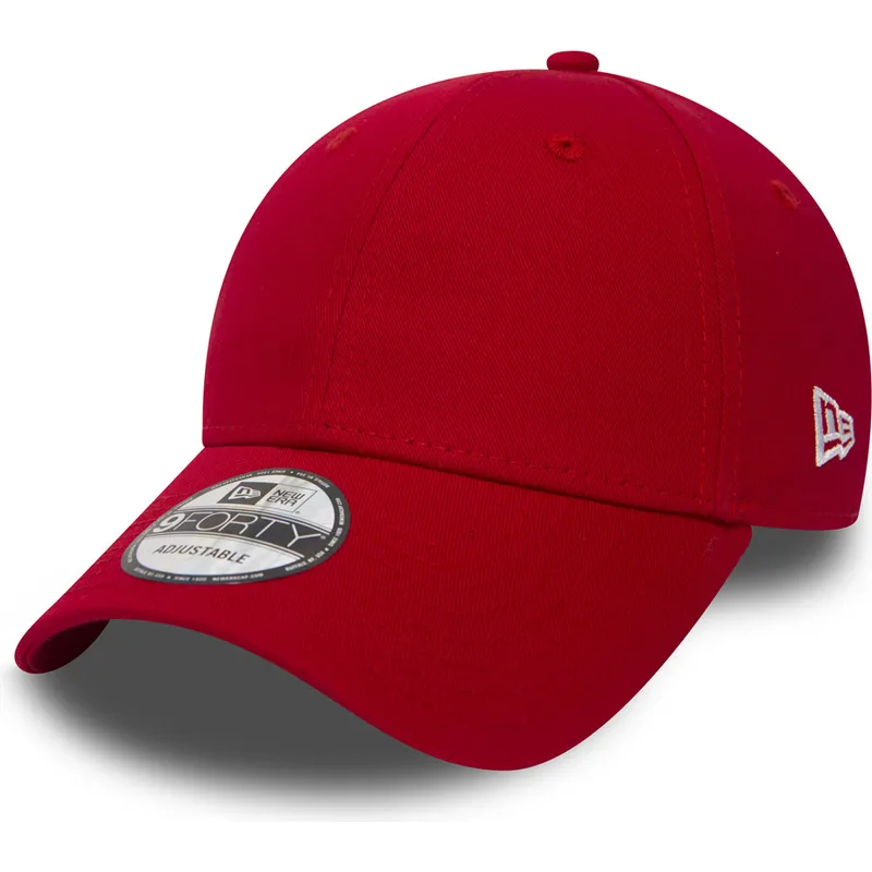 9forty-basic-flag-new-era-verstellbare-rote-curved-cap