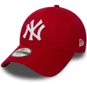 czerwona-regulowana-czapka-z-zakrzywionym-daszkiem-dla-dzieci-9forty-essential-new-york-yankees-mlb-od-new-era
