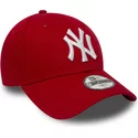 casquette-courbee-rouge-ajustable-pour-enfant-9forty-essential-new-york-yankees-mlb-new-era