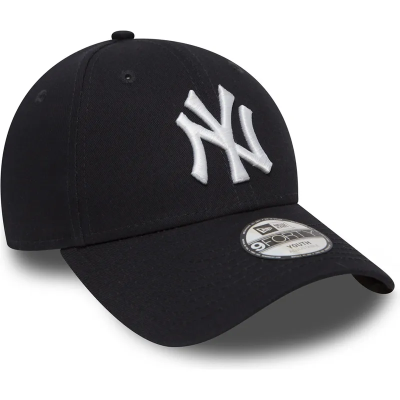 cappellino-curvo-blu-navy-regolabile-per-bambino-9forty-essential-dei-new-york-yankees-mlb-di-new-era