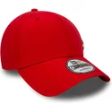 new-era-curved-brim-9forty-flawless-logo-new-york-yankees-mlb-red-adjustable-cap