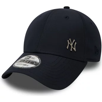 New Era Curved Brim 9FORTY Flawless Logo New York Yankees MLB Navy Blue Adjustable Cap