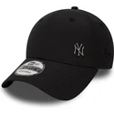 cappellino-nero-regolabile-con-visiera-curva-9forty-flawless-logo-dei-new-york-yankees-mlb-di-new-era