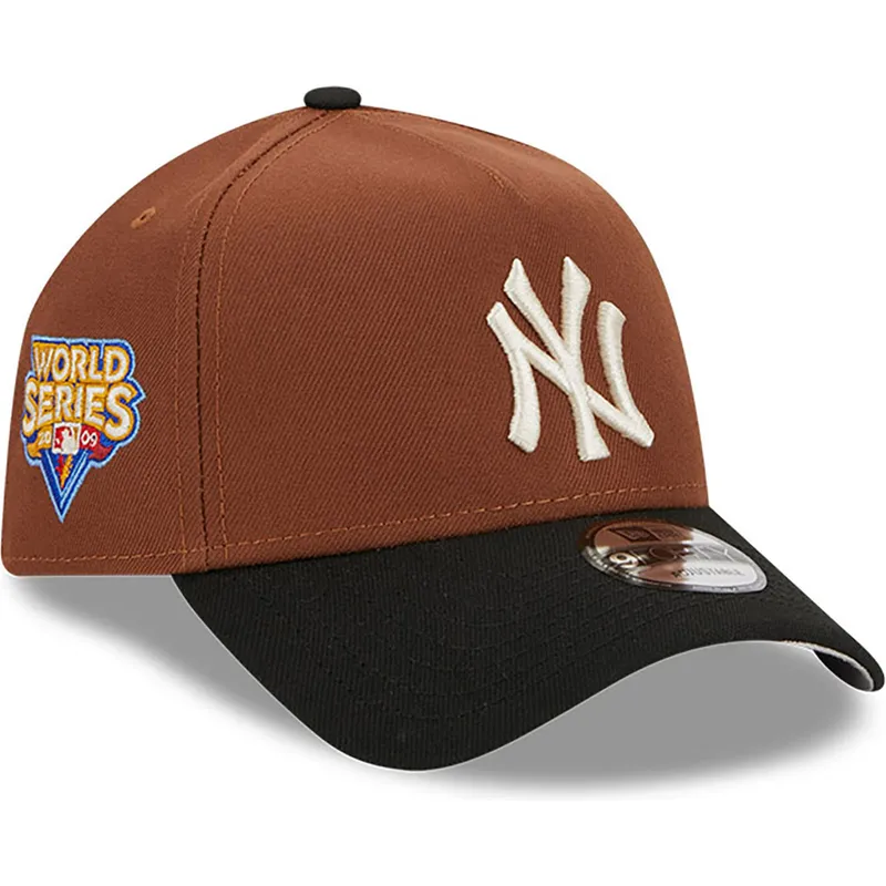 epci-curbata-maro-snapback-9forty-a-frame-harvest-de-new-york-yankees-mlb-de-new-era