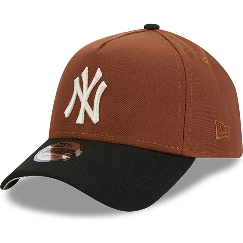 epci-curbata-maro-snapback-9forty-a-frame-harvest-de-new-york-yankees-mlb-de-new-era
