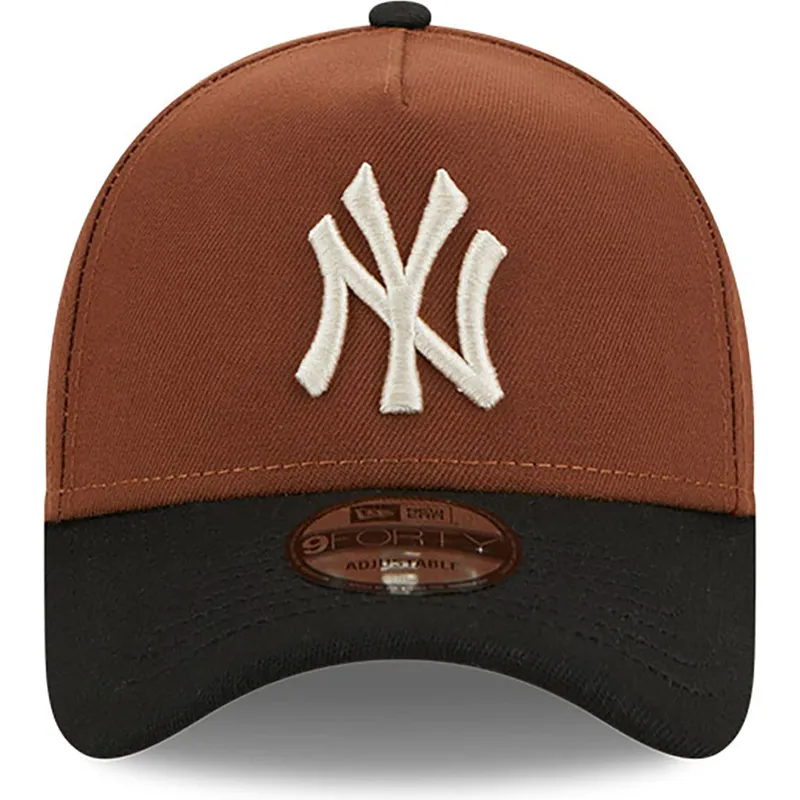 epci-curbata-maro-snapback-9forty-a-frame-harvest-de-new-york-yankees-mlb-de-new-era
