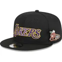 epci-plata-negru-snapback-9fifty-post-up-pin-de-los-angeles-lakers-nba-de-new-era