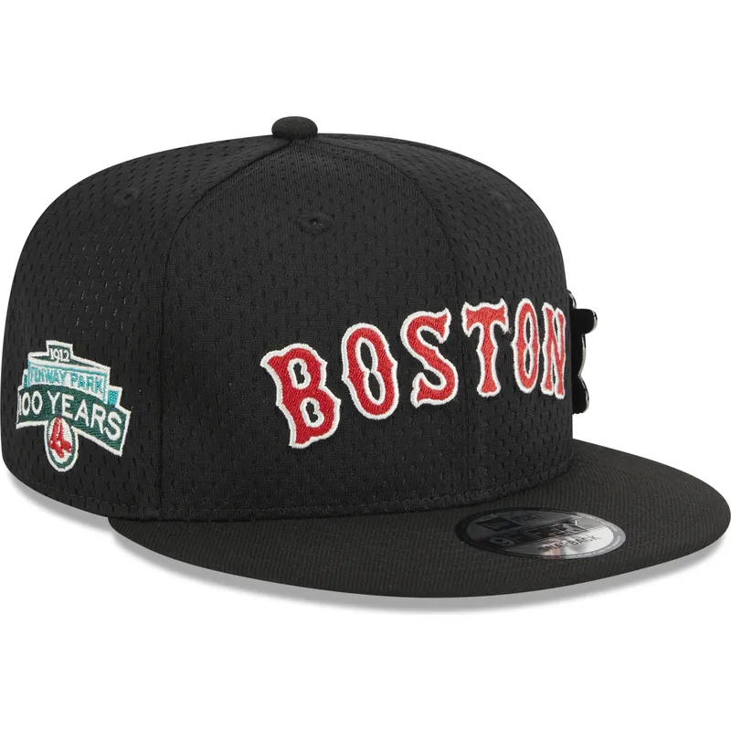 svart-platt-snapback-keps-9fifty-post-up-pin-boston-red-sox-mlb-fran-new-era