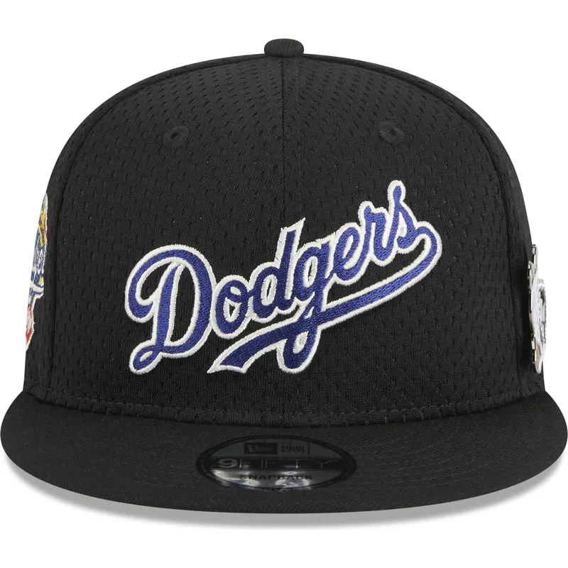 svart-platt-snapback-keps-9fifty-post-up-pin-los-angeles-dodgers-mlb-fran-new-era