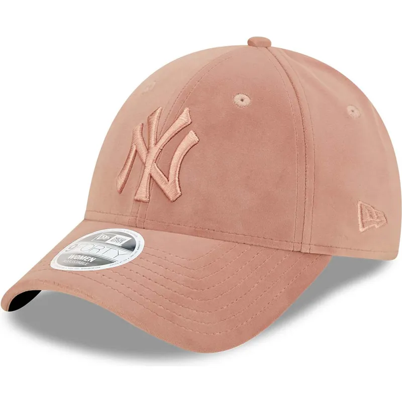 epci-curbata-roz-reglabila-9forty-velour-de-new-york-yankees-mlb-de-new-era